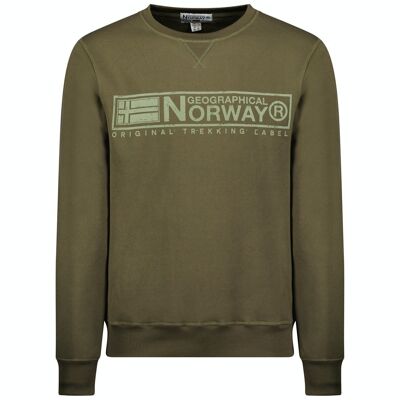 Herren Sweatshirt Geographical Norway GANTOINE KHAKI DB MEN 054