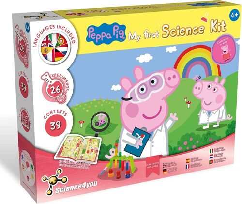 Science4you - Peppa Pigs Science Kit for Kids Age 4+ - 26 Science Experiments for Kids: Giant Bubbles and Kids Seed Growing Kits, Stem Toys Age 4, Learning Games for Boys and Girls 4 to 7 Years Old