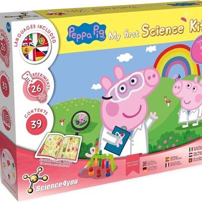 Science4you – Peppa Pigs Wissenschaftsset für Kinder ab 4 Jahren – 26 wissenschaftliche Experimente für Kinder: Riesenblasen und Samenzucht-Sets für Kinder, Stielspielzeug ab 4 Jahren, Lernspiele für Jungen und Mädchen im Alter von 4 bis 7 Jahren