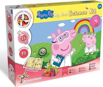 Science4you – Kit scientifique Peppa Pigs pour enfants à partir de 4 ans – 26 expériences scientifiques pour enfants : bulles géantes et kits de culture de graines pour enfants, jouets à tige à partir de 4 ans, jeux d'apprentissage pour garçons et filles de 4 à 7 ans. 1