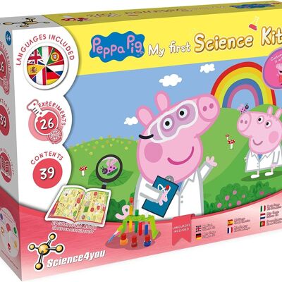 Science4you – Kit scientifique Peppa Pigs pour enfants à partir de 4 ans – 26 expériences scientifiques pour enfants : bulles géantes et kits de culture de graines pour enfants, jouets à tige à partir de 4 ans, jeux d'apprentissage pour garçons et filles de 4 à 7 ans.