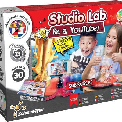 Studio Lab Be a Youtuber - Juego de juguetes para niños (7 idiomas)
