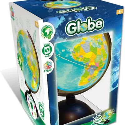 Science4you - Globe Lumineux pour Enfants +8 Ans - Globe Interactif avec Carte du Monde pour Enfants : Jeux de Cartes pour Enfants, Atlas pour Enfants, Globe Interactif - Cadeaux de Géographie, Jouets éducatifs pour 8-12 Ans
