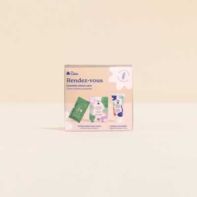 Kit Rendez-Vous: 3 preservativi equosolidali, vegani e naturali + un lubrificante naturale a base d'acqua da 20 ml