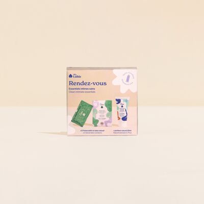 Kit Rendez-Vous: 3 preservativos de comercio justo, veganos y naturales + 20ml de lubricante natural a base de agua