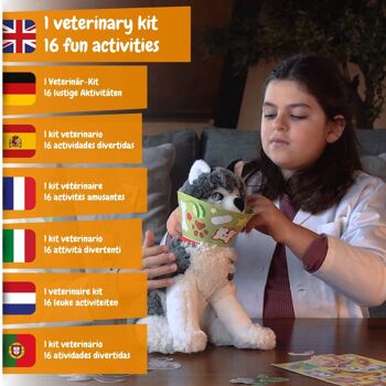 Mon premier kit vétérinaire - Jouet éducatif pour enfants (7 langues) 2