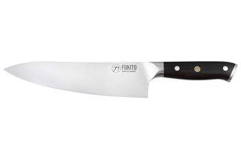 Couteau de chef Fukito Ebène X50 21cm 1