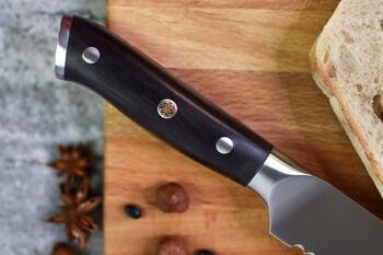 Couteau à pain Fukito Ebène X50 23cm 5