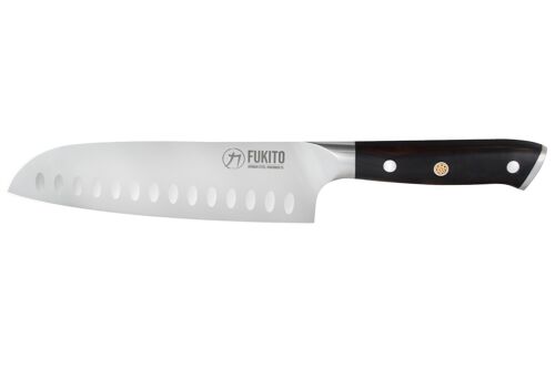 Couteau santoku Fukito Ebène X50 18cm