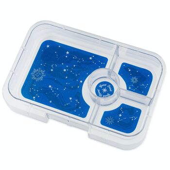 Boîte à bento Yumbox Tapas XL plateau supplémentaire 4 compartiments anti-fuite - Zodiac