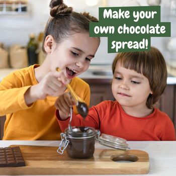 Science4you - Kit de fabrication de chocolat végétalien pour enfants +8 ans - Chocolaterie avec 15 recettes, artisanat pour enfants - Chocolatier pour enfants, Kit scientifique de cuisine STEAM pour enfants 8 9 10 ans 4