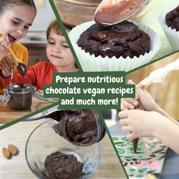 Science4you - Kit de fabrication de chocolat végétalien pour enfants +8 ans - Chocolaterie avec 15 recettes, artisanat pour enfants - Chocolatier pour enfants, Kit scientifique de cuisine STEAM pour enfants 8 9 10 ans 6