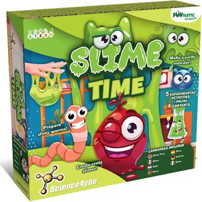 Science4you My First Slime Kit - Kit de bricolage pour filles et garçons - Fabriquez votre propre slime moelleux parfumé et plus d'expériences scientifiques - Slime Factory pour les enfants de 7 8 9 10 11 12 ans et plus