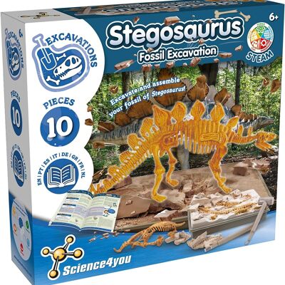 Stegosaurus-Fossilienausgrabung – Lernspielzeug