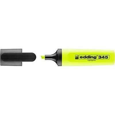 Edding 345 - Resaltador - Punta biselada de 2-5 mm - Perfecto para marcar y resaltar textos y notas con brillo