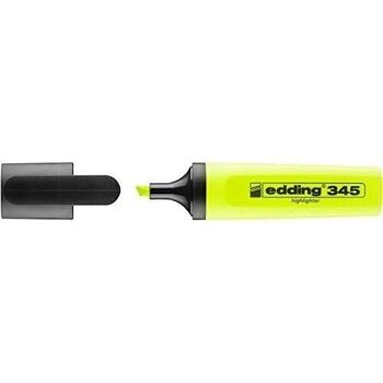 Edding 345 - Surligneur  - Pointe biseautée 2-5 mm - Parfait pour des marquages et des surlignages lumineux de textes et notes 1