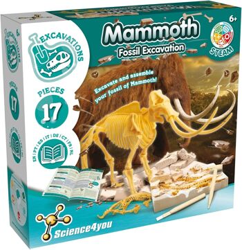Excavation de fossiles de mammouth - Jouet éducatif 1