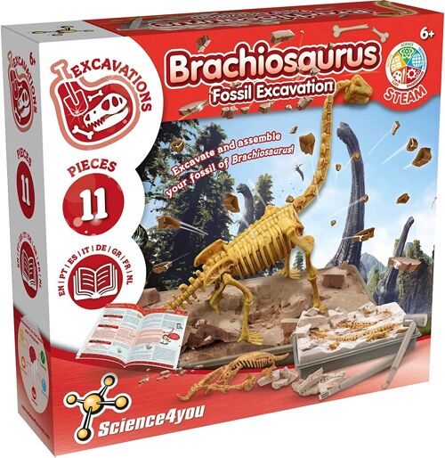Brachiosaurus Fossil Excavation - Educational Toy