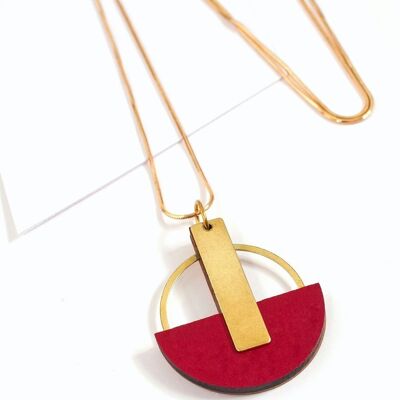 Modern necklace | Long geometric design necklace | Löthar minimalist necklace