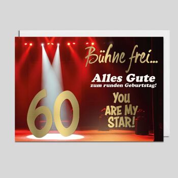 Carte de voeux STAGE FREE... pour vos 60 ans 1