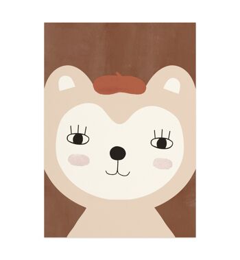 Miaou-la-la ! Affiche pour enfants d'animaux, papier écologique et emballage 2