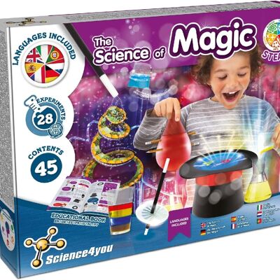 Science4you La Scienza della Magia - Set Magico per Bambini di 8 Anni con 28 Trucchi Magici per Bambini - Set Magico per Bambini con Pozioni Magiche e Bacchette Magiche per Bambini - Giochi per Ragazzi e Ragazze 8+ anni