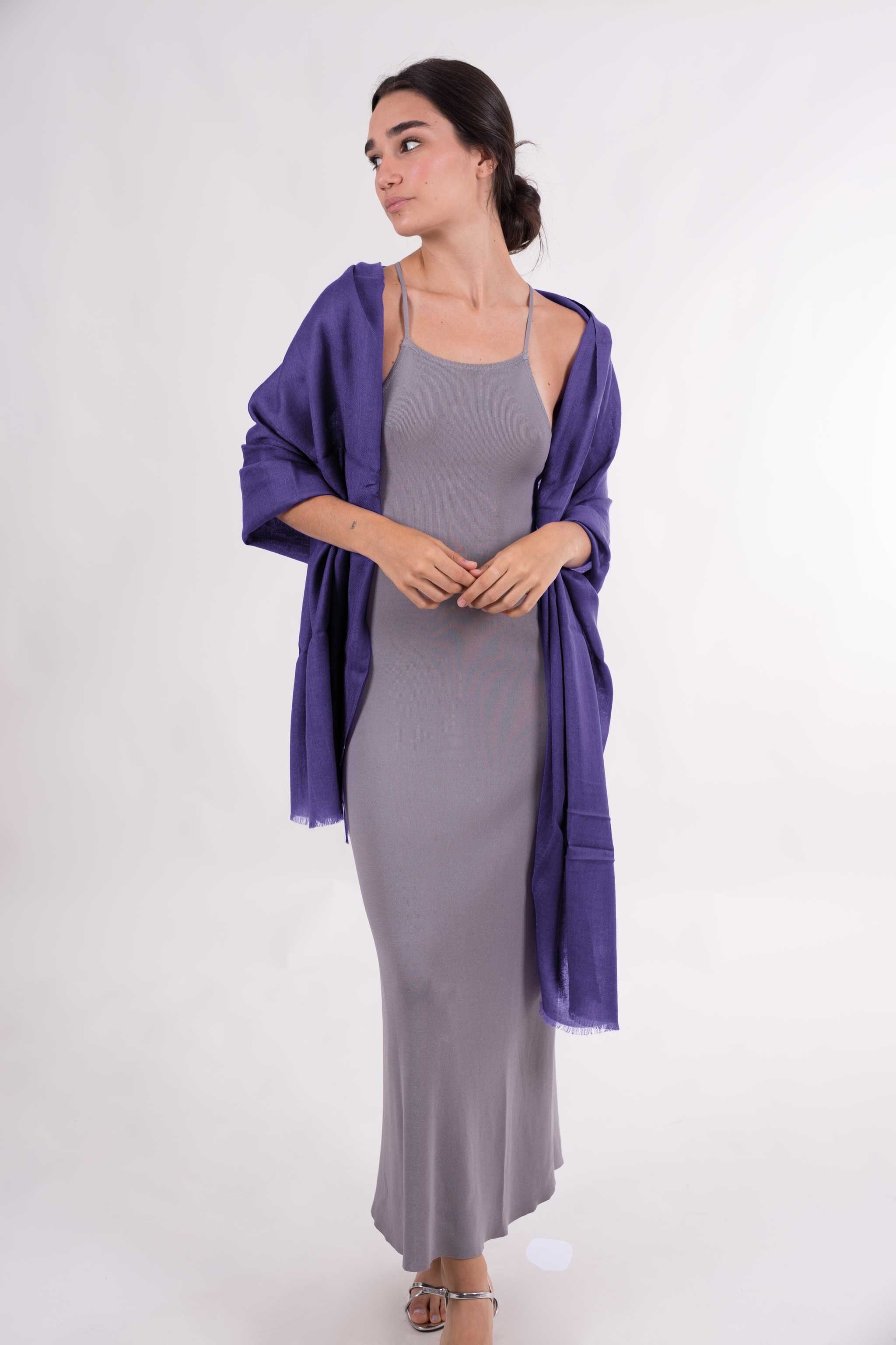 Stola basica in lana