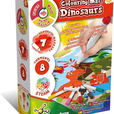 Tapis de coloriage Dinosaures - Jouet éducatif