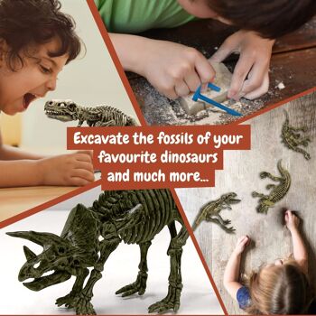 Fossil Excavation 3 in 1 - Kit de fouille de fossiles pour enfants 6