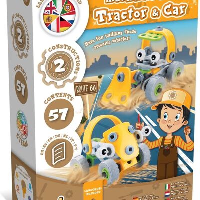 Kit de mecánica para niños - Tractor y coche
