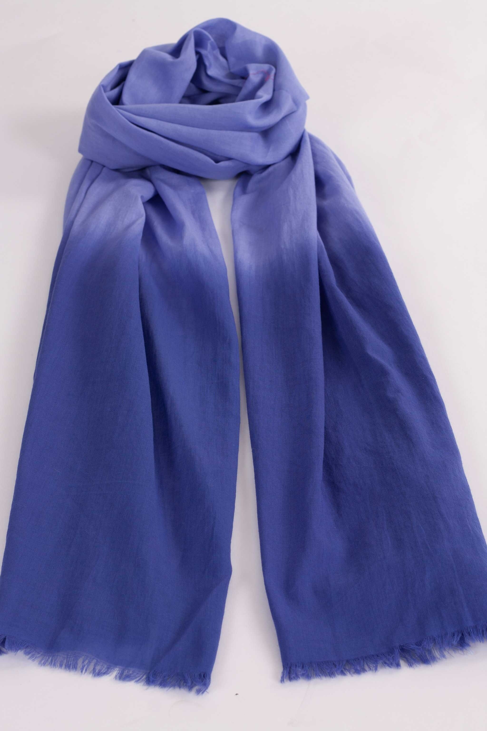 Baumwollschal mit Farbverlauf