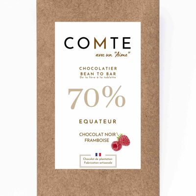 Cioccolato Fondente & Lampone - 70% Cacao Ecuador