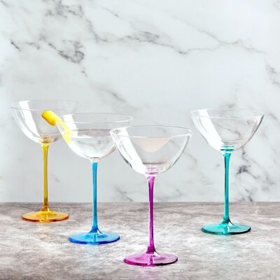 Set of 4 Gala Cocktail Glasses
