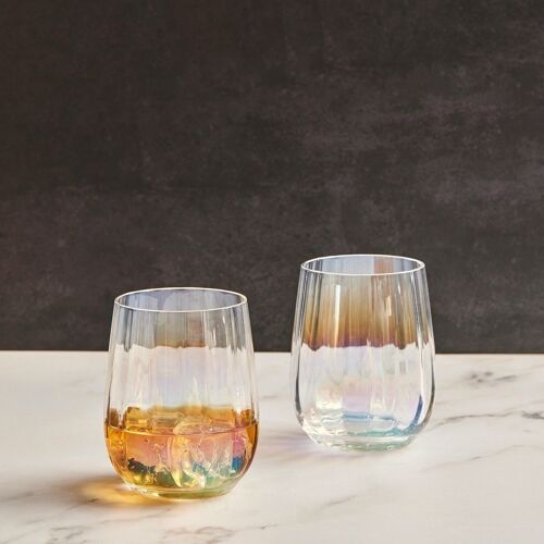 Set of 2 Palazzo DOF Tumblers / Stemless Wines