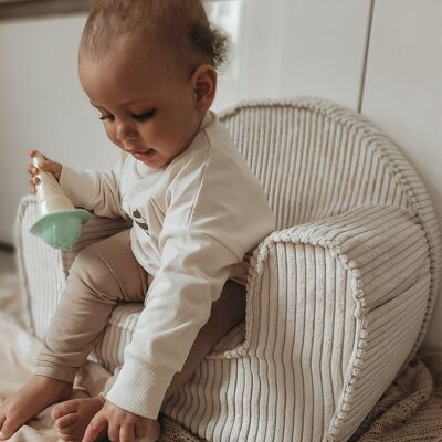 OFF White - Chaise en velours côtelé doux pour enfant