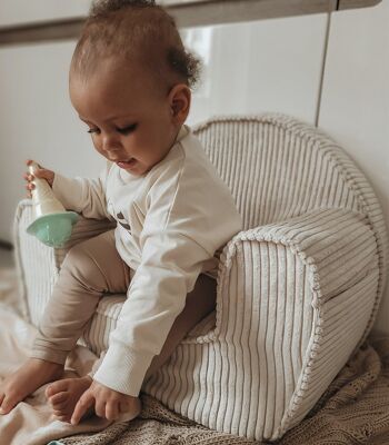 OFF White - Chaise en velours côtelé doux pour enfant 1