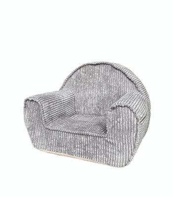 Bleuet gris - fauteuil moelleux pour enfant 2