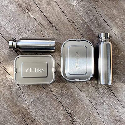 Zero Waste Starter Kit: Stainless Steel Lunchbox & Bottle