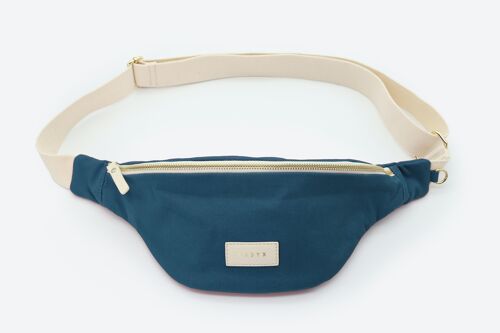 Sac Banane CASYX - Bleu Paon