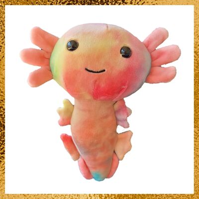 Axolotl-Umarmung mehrfarbig