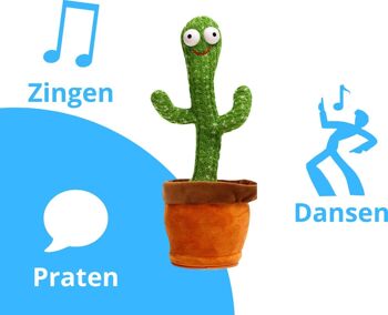 Cactus dansant avec son - 35 cm 2