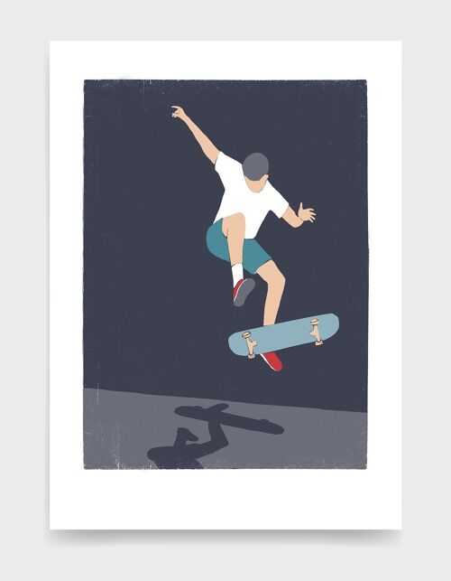 Skateboarder II - A2 - Purple