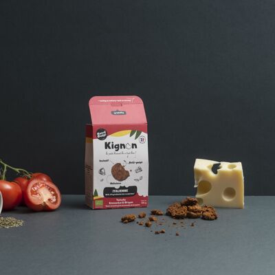 Biscuit anti-gaspi & inclusif salé - Recette ITALIENNE - Emballé (Paquet de 100g)