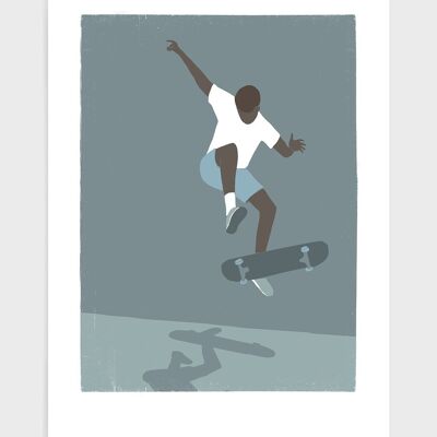 Skater II - A3 - Gris