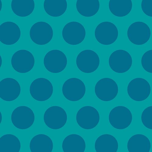 Wrapping paper sheets - Blue spot on turquoise