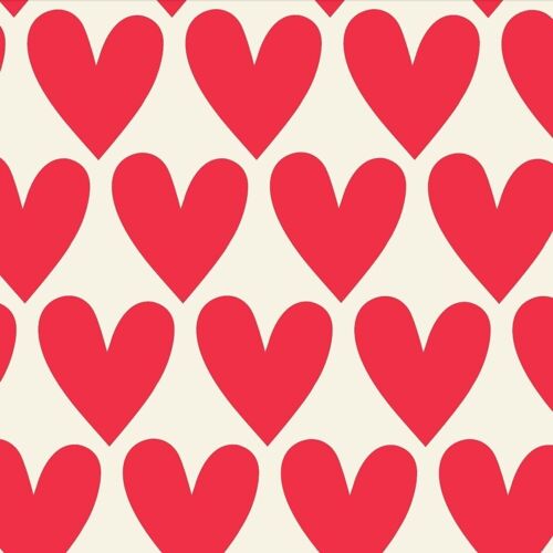 Wrapping paper sheets - Hearts