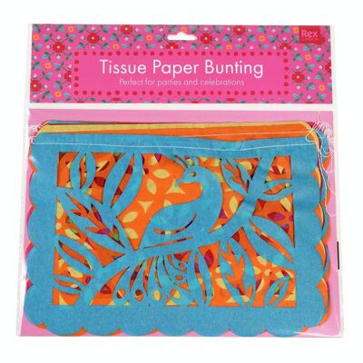 Tissue paper bunting