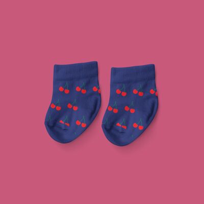 Les Mireille Babysocken – blau