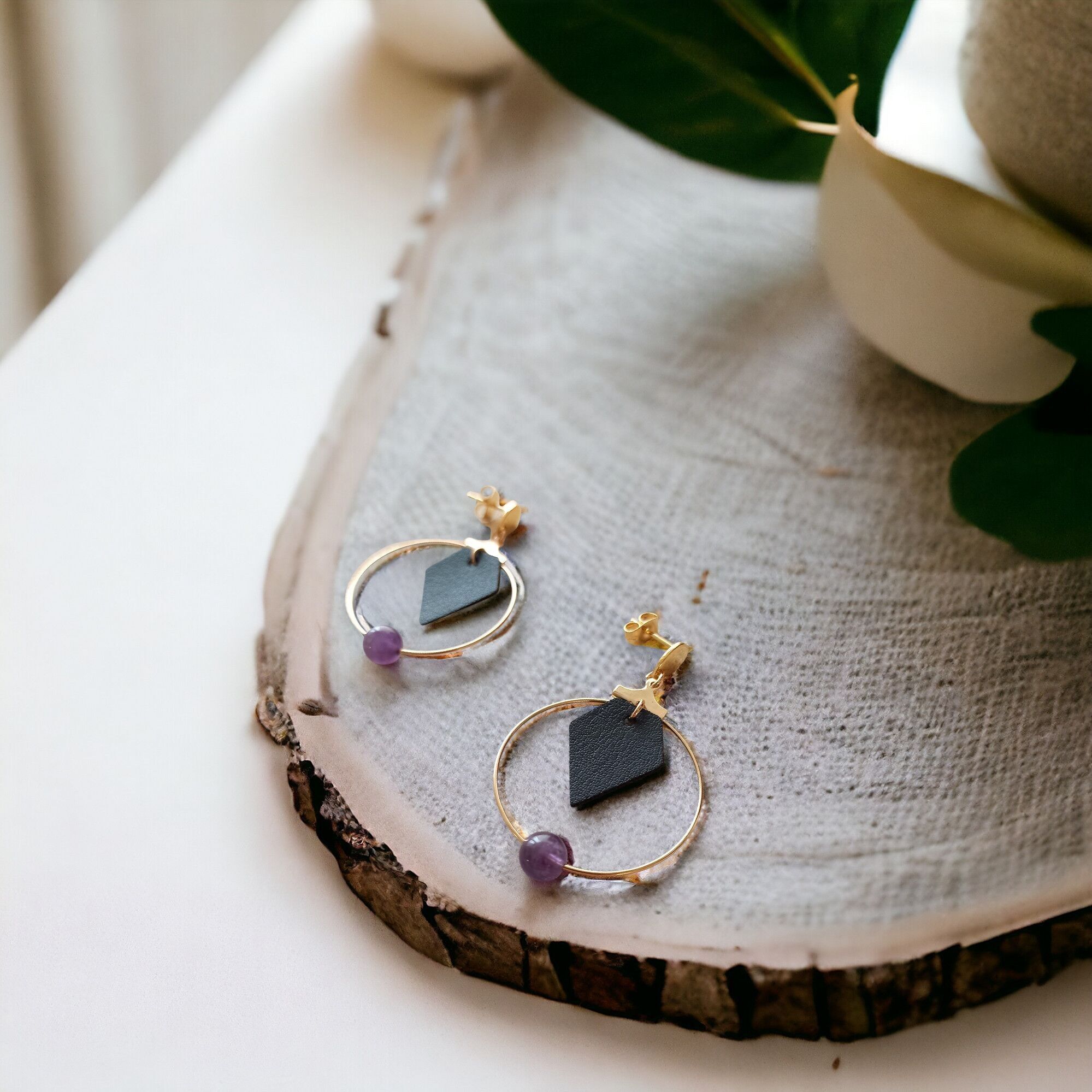 Orecchini ametista