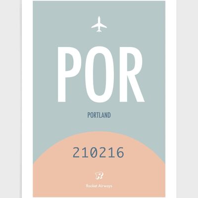 Retro travel destination VI - A5 - Peach & Teal